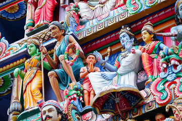 hinduism statues - obrazy, fototapety, plakaty