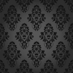 Seamless, Muster, Blumen, Dark © Jan Engel