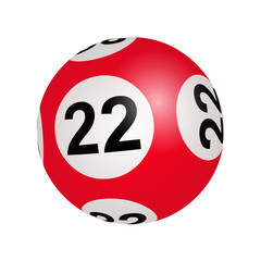Tirage loto, boule numéro 22