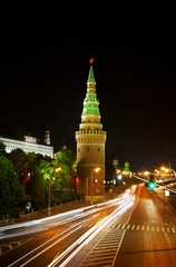 Fototapeta na wymiar Rosja, Moskwa, Wgląd nocy
