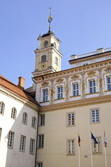 Fototapeta na wymiar Uniwersytet Wileński wieża na Litwie
