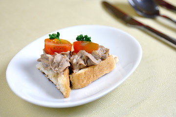 appetizer Couvert Krkonosske goodness, czech cuisine
