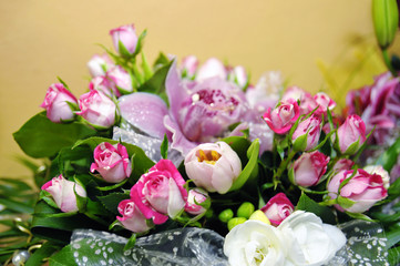 Bouquet flowers - pink roses
