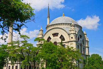 Fototapeta na wymiar Istanbul Dolmabahce Mosque, Turkey