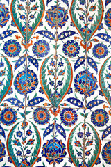Wall tiles in Sultanahmet Mosque