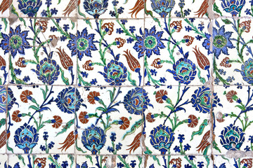 Wall tiles in Sultanahmet Mosque