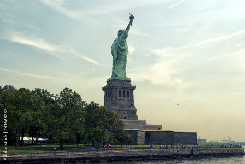 Wall mural america-united state of america-liberty island-