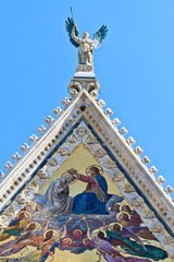Facade of Siena dome (Duomo di Siena), Italy