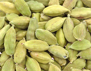 close up of pile of white cardamom