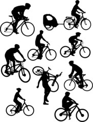 Obraz premium CYCLISTES SPORTIFS