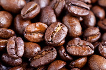 Kaffeebohnen - Nahaufnahme