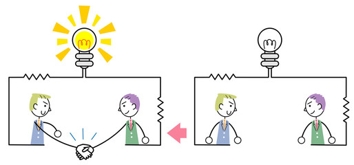 握手するビジネスマン