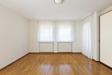 Fototapeta premium classic house, interior,empty room with windows