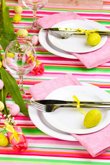 Easter table setting