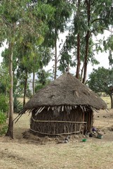 Fototapeta na wymiar African hut, Etiopia