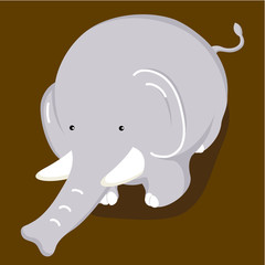 funny and cute elephant cartoon