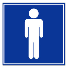 Cartel aeropuerto simbolo hombre