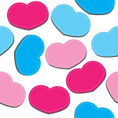 Seamless vector pattern of the heart