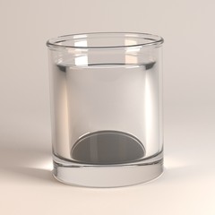 3d render of beverage in glass