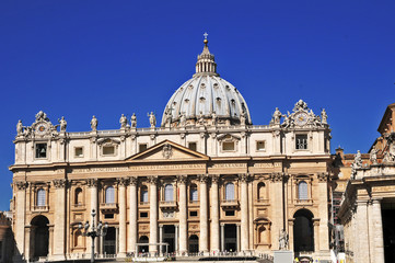 Fototapeta na wymiar Rzym - Watykan: Bazylika Świętego Piotra