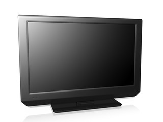 3d illustration: TV on a white background