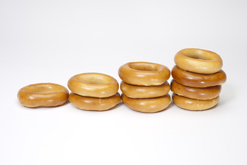Pretzels isolated  on a white background
