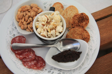 Appetizer in a French restaurant