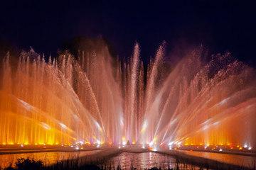Wasserlichtorgel in Hamburg