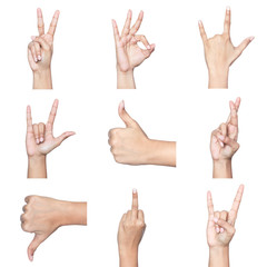 Hand signs