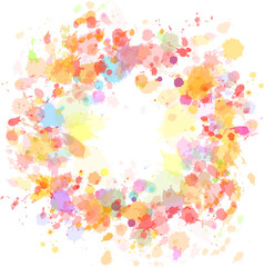 Obraz na płótnie Canvas abstract watercolor blobs background, vector