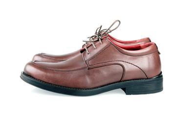 Man's shoe on a white background.