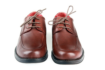 Man's shoe on a white background.