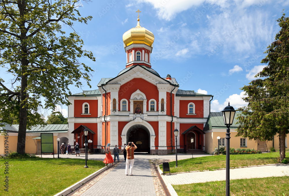 Canvas Prints Russian orthodox church. Iversky monastery in Valdai, Russia.