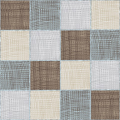 Stoffe zum Nähen Nahtlose Quilt karierte Medley-Komposition