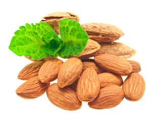 Almonds & mint.