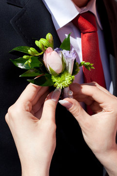 Bouquet of the groom
