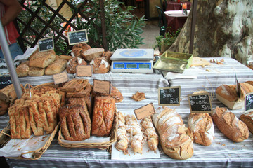 Bread on a French market