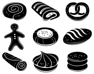 Bakery icon set