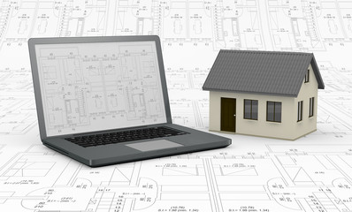 real estate and computer