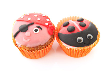 Cupcakes with child decoration