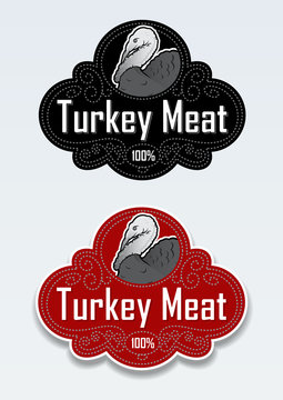Turkey Meat Seal / Stciker