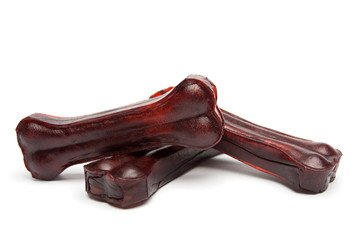 dog food isolated on white