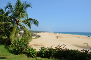 Fototapeta na wymiar Chowara Beach, Kerala