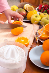 Homemade fruit juice preparation
