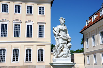 Fototapeta premium Jadschloss Hubertusburg Figur