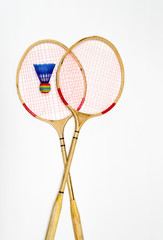 Two rackets for badminton