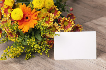 summer flowers bouquet in a vase, close-up