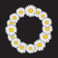 Letter O from White daisy