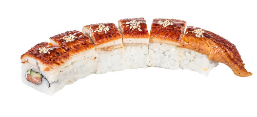 Japanese traditional Cuisine - Maki Roll with Cucumber , Cream C