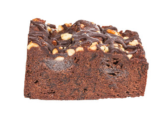 cake truffle with black chocolate sauce